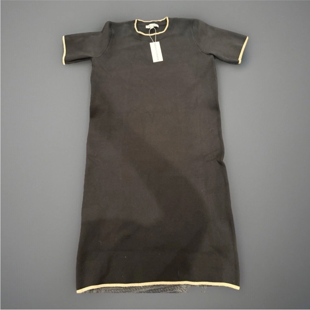 Baltic Born Black Dress with Gold Accents